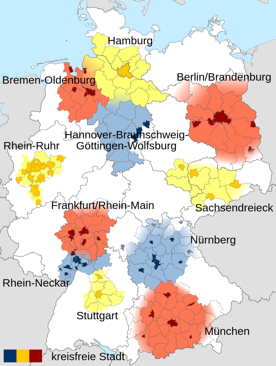 Deutsche Metropolregionen